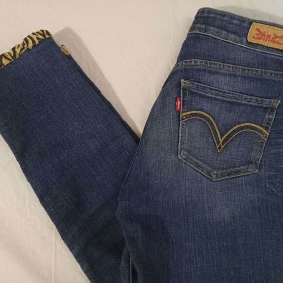 Vintage Levi’s 535 Women’s Blue Denim Skinny Jeans Jegging Legging Sz. 5 M - Picture 1 of 9